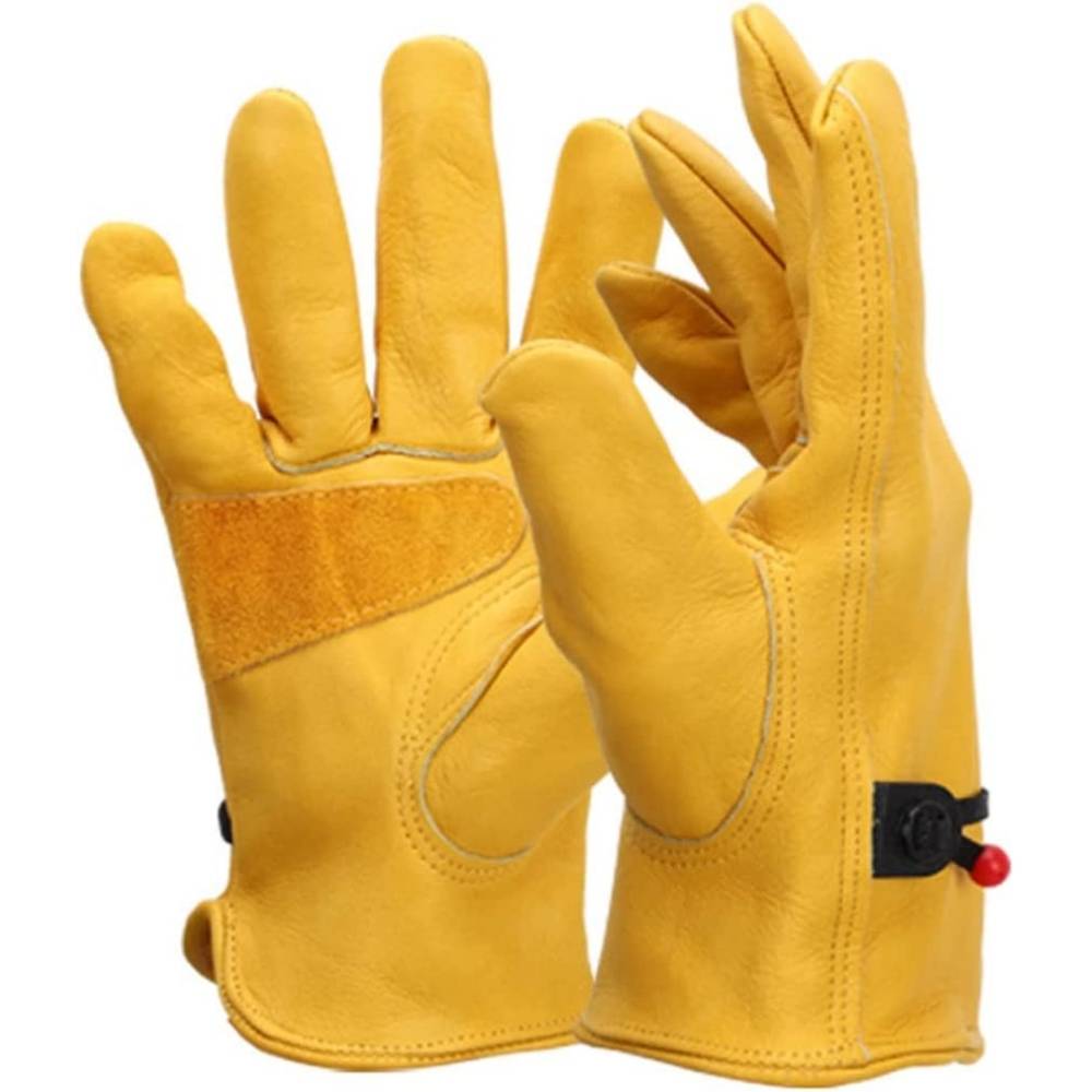Leather Workwear Gloves S: image 2
