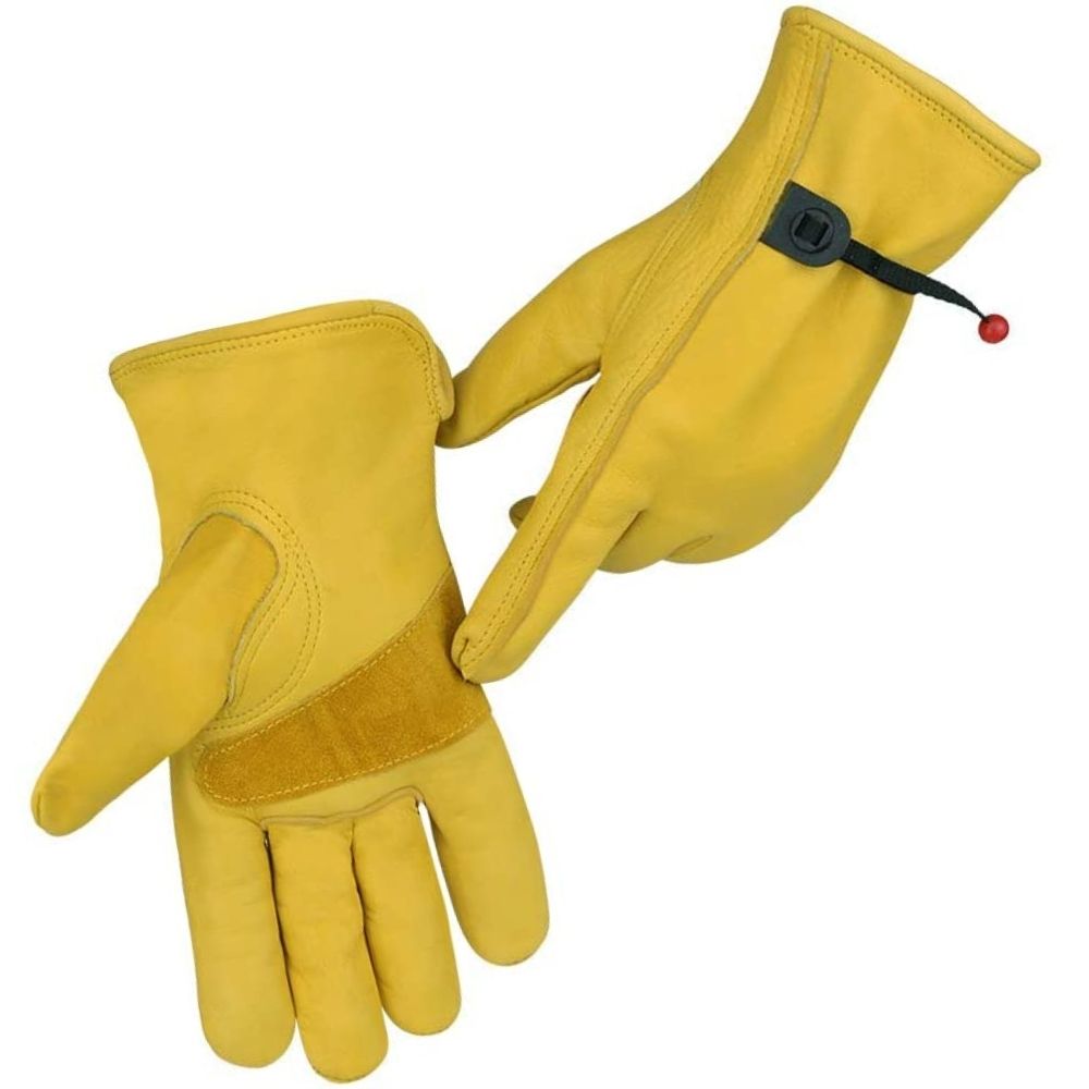 Leather Workwear Gloves S: image 4
