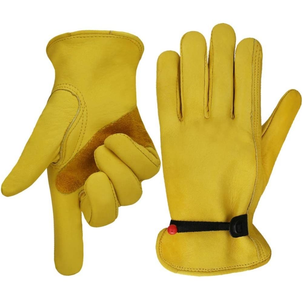 Leather Workwear Gloves S: image 6
